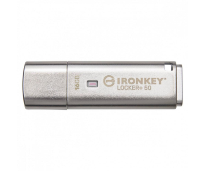 PenDrive Kingston 16GB IronKey Locker+ 50 AES USB w/256bit Encryption